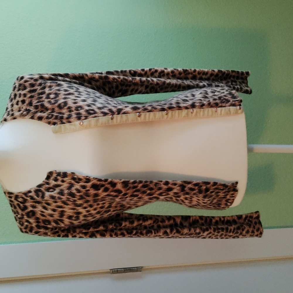Vintage Delia's Leopard Print Sweater